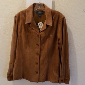 Harolds Goat Suede Button Down Shirt/Jacket